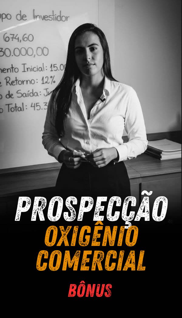 Prospecção: oxigênio comercial