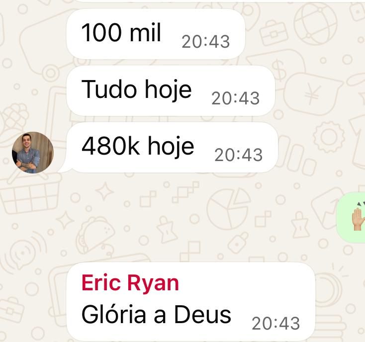 Eric Ryan, 100k mais 480k em um dia