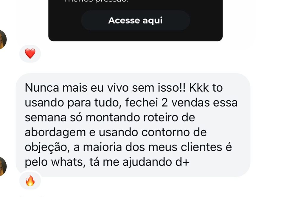 2 vendas na semana com roteiro e contorno de objeção