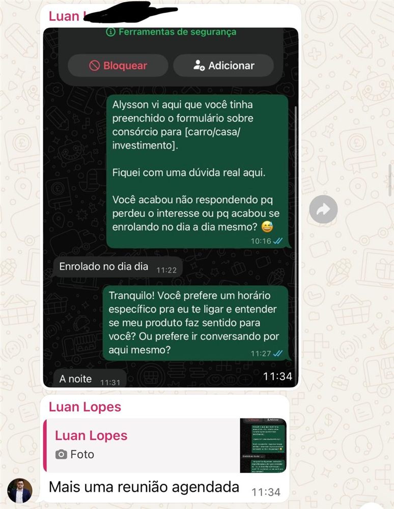 Luan Lopes, mais uma reunião agendada com script
