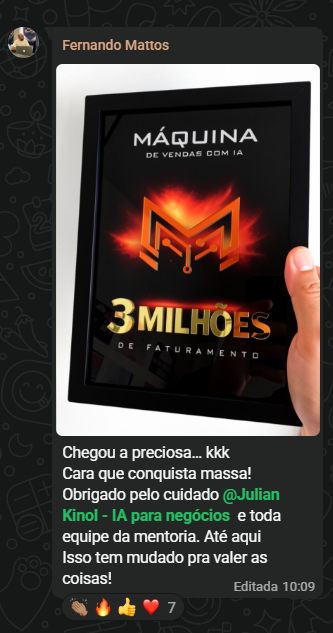 Fernando Mattos, plaquinha de 3 milhões